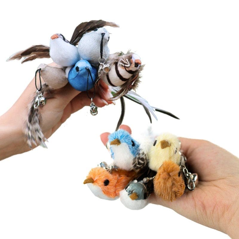 Leos paw 10 Birds Replacement Birds (for Interactive Bird Simulation Cat Toy Set)
