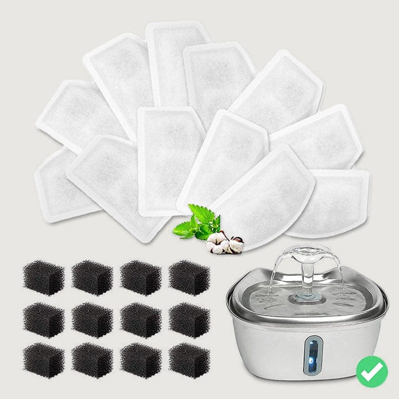 Leos paw 12-pack Stainless Steel Cat Water Fountain Replacement Filters