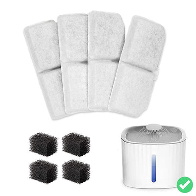 Leos paw 4-pack Cat Water Fountain Replacement Filters