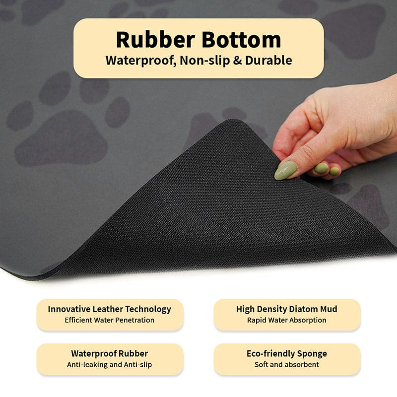 Leos paw Absorbent Pet Feeding Mat