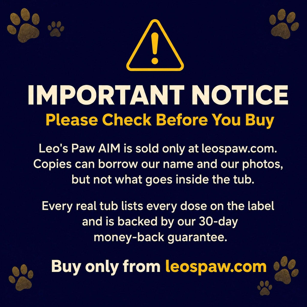 Leos paw AIM Kidney & Immune Support