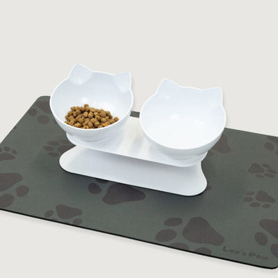 Leos paw Anti-Vomiting Orthopedic Cat Bowl