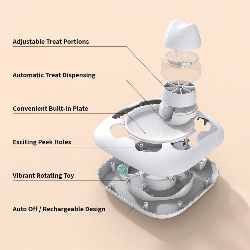 Leos paw Automatic Treat Dispensing Cat Toy