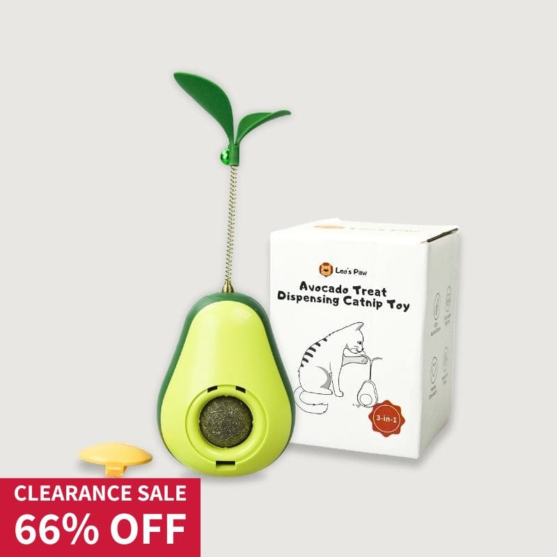 Leos paw Avocado Treat Dispensing Catnip Toy