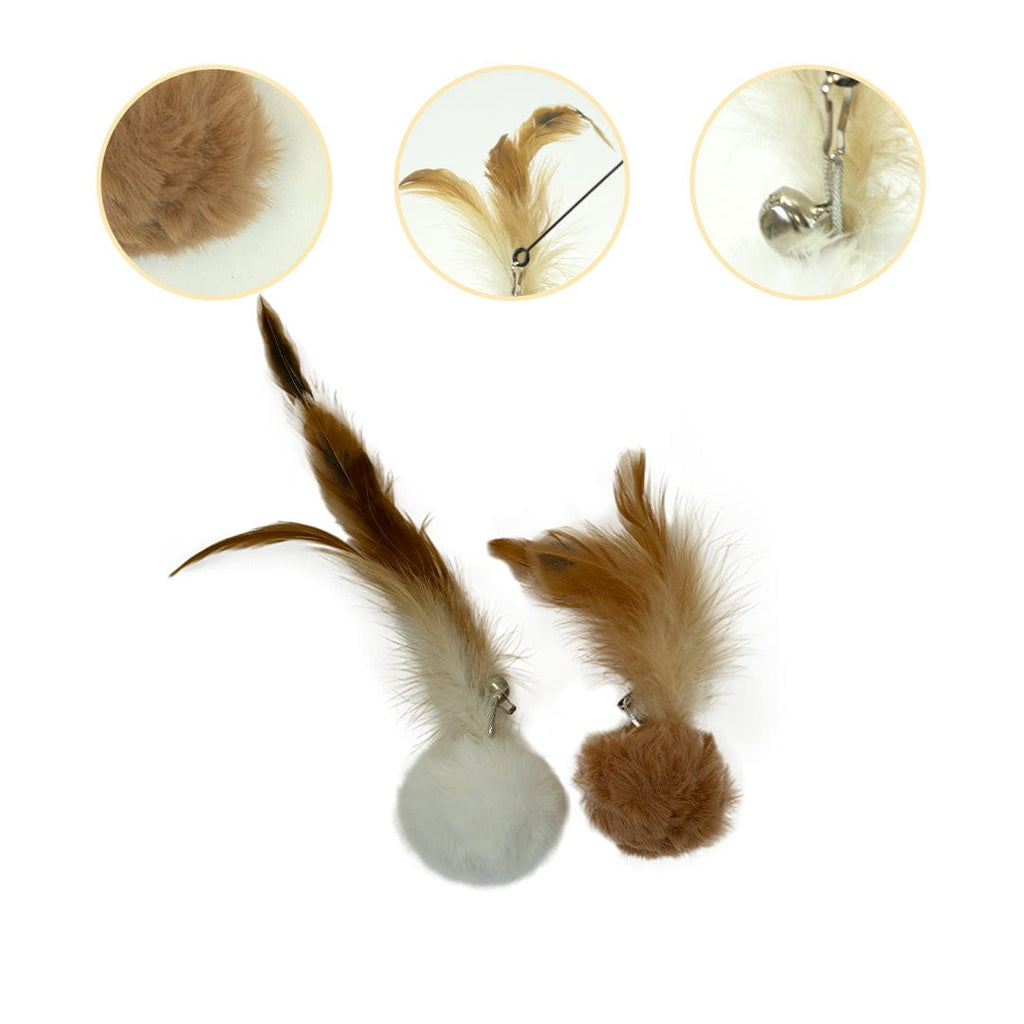 Leos paw Cat Feather Toy Attachments (15 Pcs)