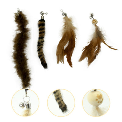 Leos paw Cat Feather Toy Attachments (15 Pcs)