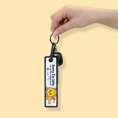 Leos paw Cat Quote Keychain & Adorable Stickers