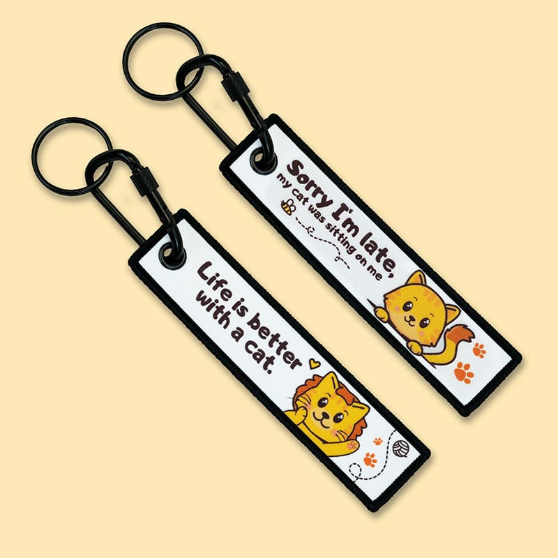 Leos paw Cat Quote Keychain & Adorable Stickers