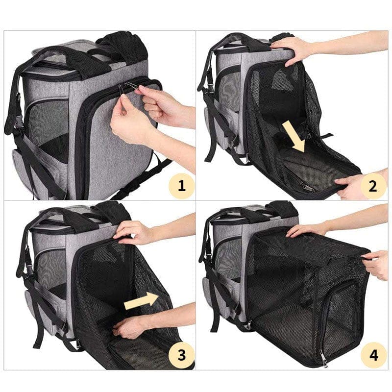 Leos paw Expandable Cat Carrier Backpack