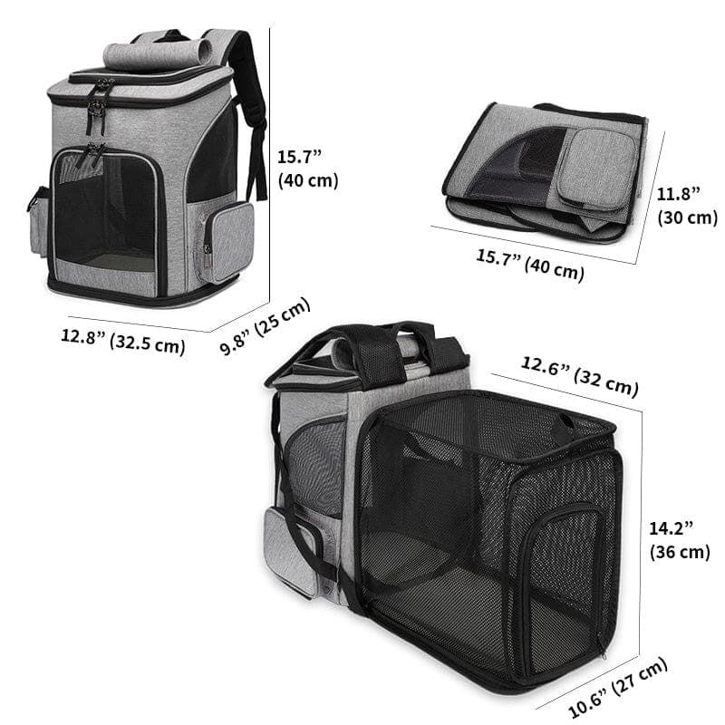 Leos paw Expandable Cat Carrier Backpack