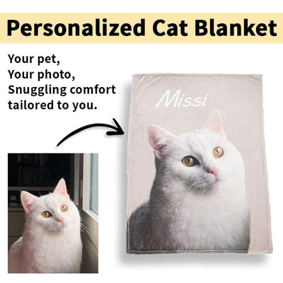 Leos paw Personalized Cat Blanket