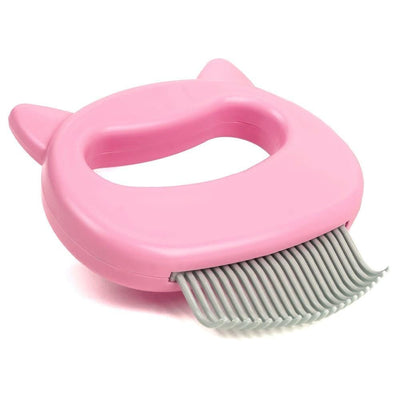 Leos paw Pink Cat Hair Removal Massaging Shell Comb