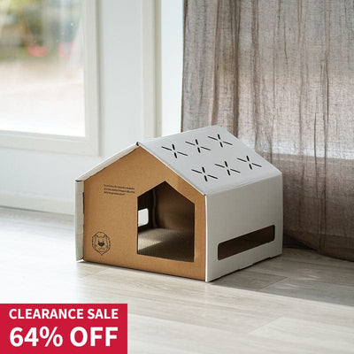 Leos paw Recycled Cat Scratching House