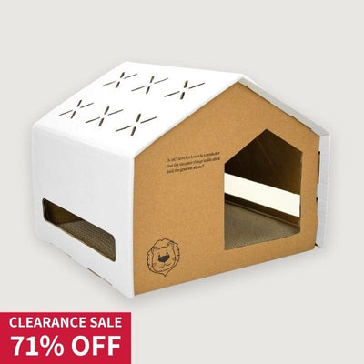 Leos paw Recycled Cat Scratching House