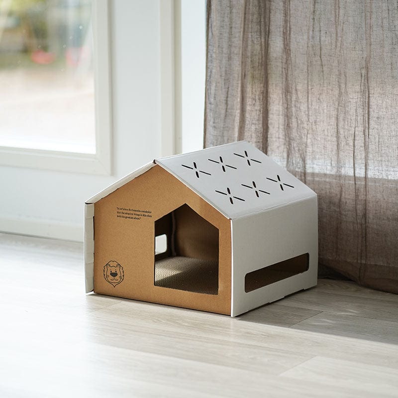 Leos paw Recycled Cat Scratching House (New 2023)