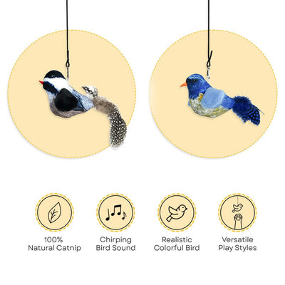 Leos paw Replacement Birds (For Chirping Bird with Catnip)