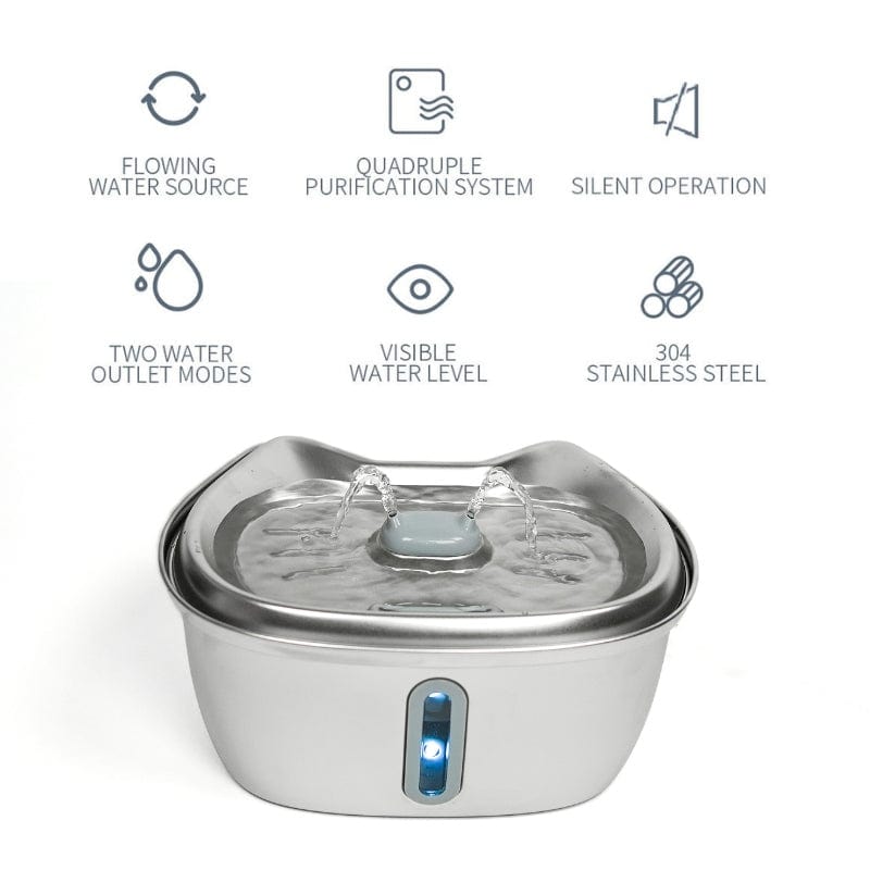 Cat Water Fountain Stainless Steel Pet Water Fountains