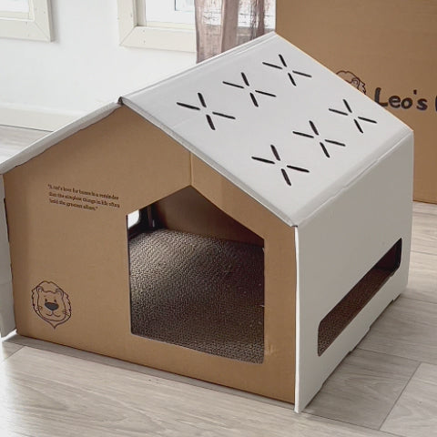 Recycled Cat Scratching House