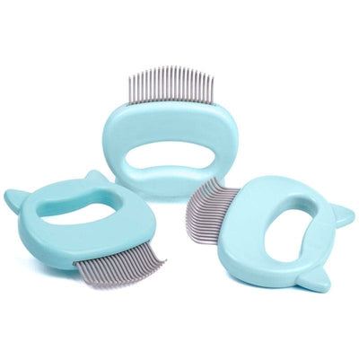 Leos paw 3-pack mint (3 Pack Bundle) Cat Hair Removal Massaging Shell Comb