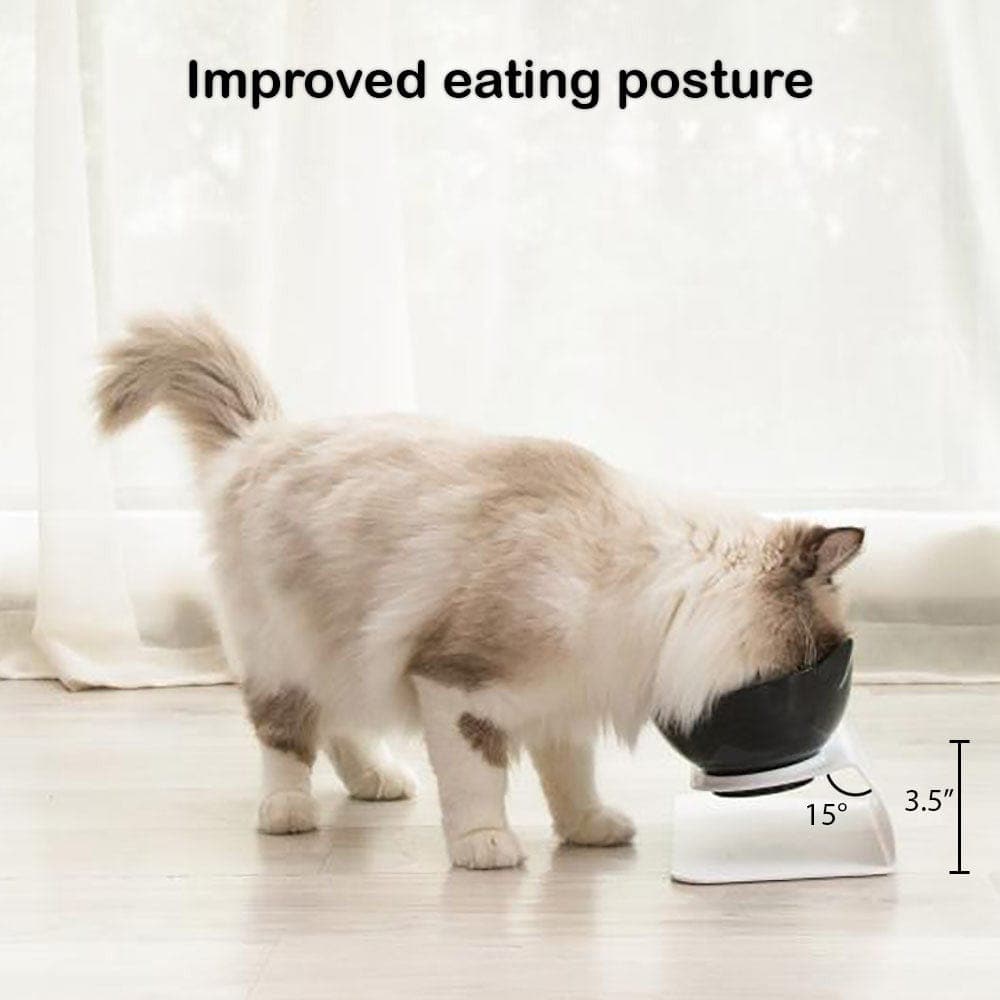 Leos paw Anti-Vomiting Orthopedic Cat Bowl