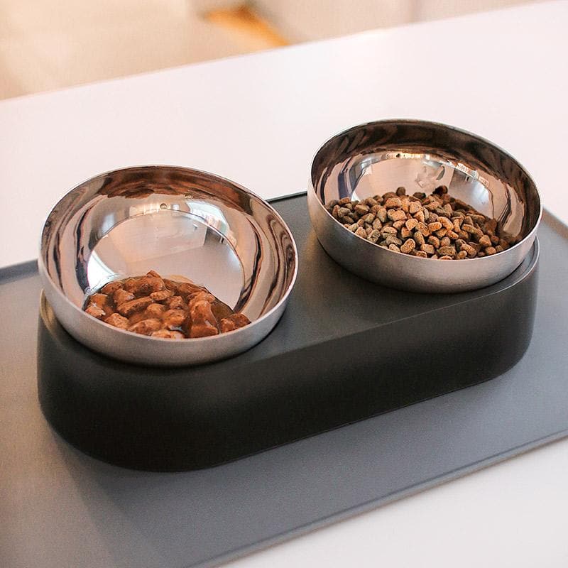 Leos paw Anti-Vomiting Stainless Steel Cat Bowl (New release)