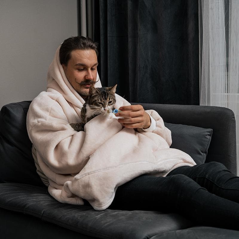 Leos paw Blanket Cat Hoodie