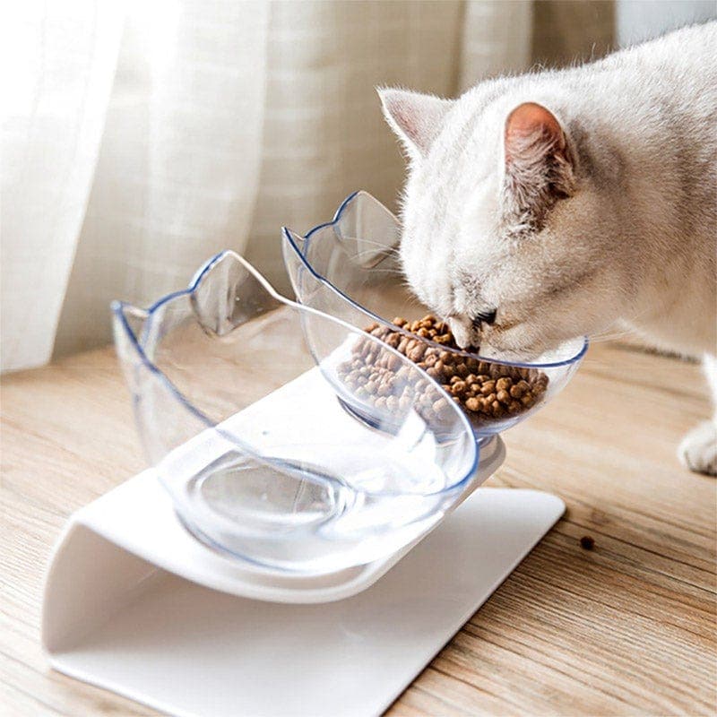 Leos paw [BUNDLE] Anti-Vomiting Orthopedic Cat Bowls + Mat