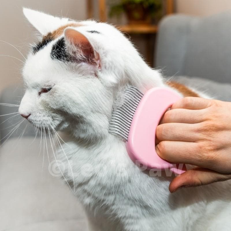 Cat Hair Removal Massaging Shell Comb Leos paw