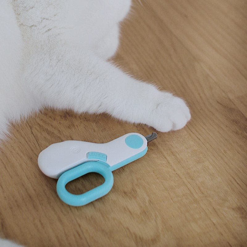PAKEWAY Pet Nail Clipper with LED & -U-V Light, Cat Claw Trimmer with Ultra Brig PAKEWAY Pet Nail Clipper with LED & -U-V Light, Cat Claw Trimmer with Ultra Brig