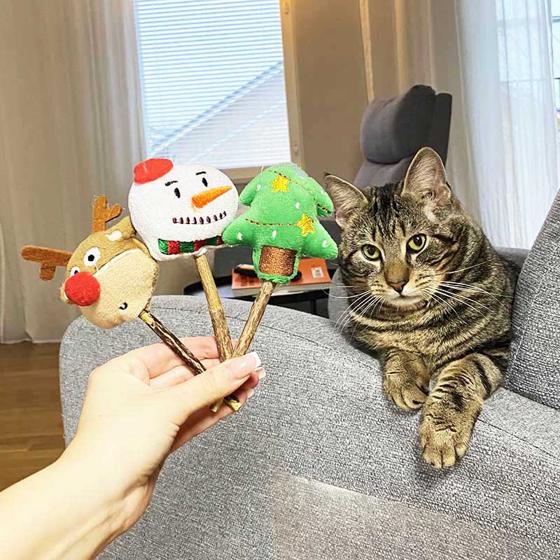 Leos paw Cat Supplies Christmas Catnip Stick Toys (Limited Edition)
