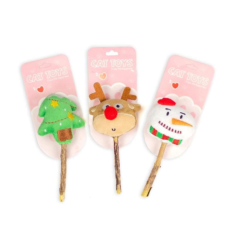 Leos paw Cat Supplies Christmas Catnip Toys with Chew Stick