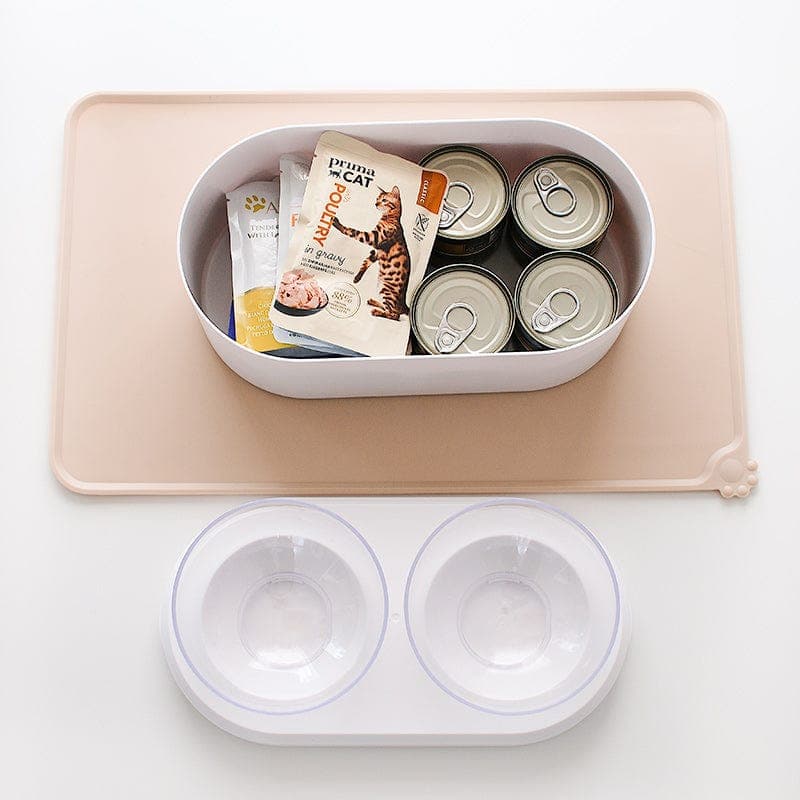 Leos paw Copy of Anti-Vomiting Orthopedic Cat Bowl with Storage (New release)