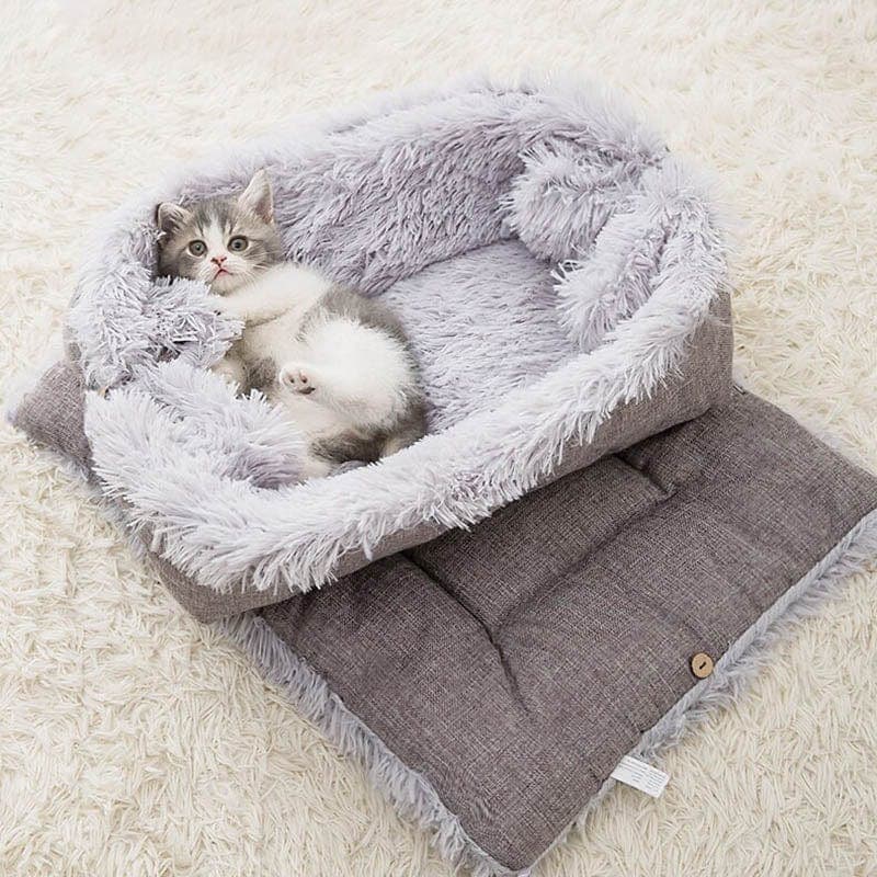 Leos paw Multifunctional Fluffy Cat Bed