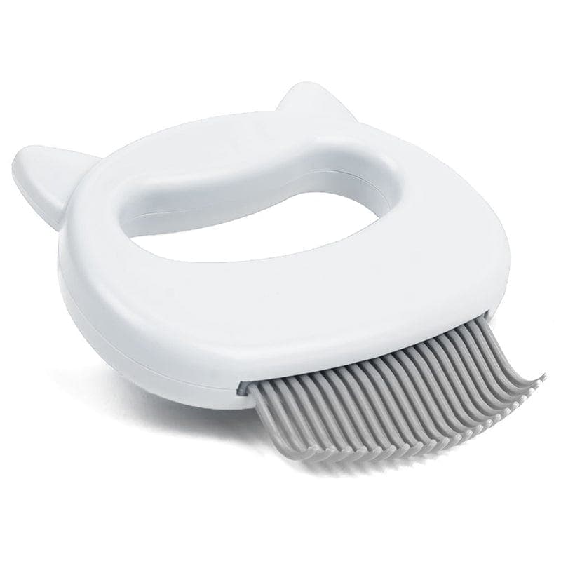 Leos paw NEW White Cat Hair Removal Massaging Shell Comb