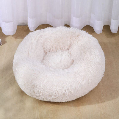 Leos paw S / True White Fluffy Cat Bed
