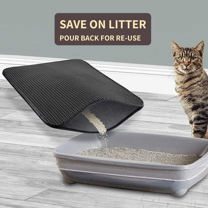 Leokis Premium No-Phthalate Cat Litter Mat XL 24X35 Non-Slip